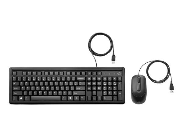 HP - 6HD76AA#ABD - Keyboard and mouse set - USB - German - black