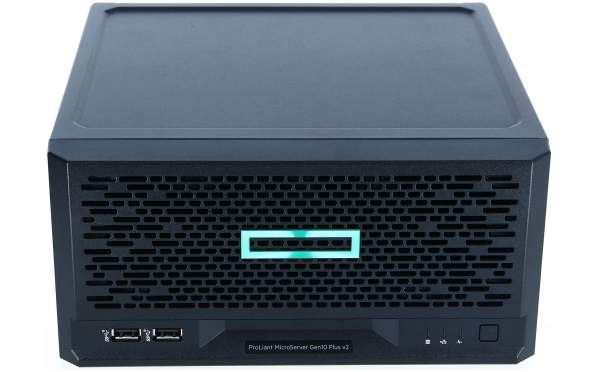 HPE - P54644-421 - ProLiant MicroServer Gen10 Plus v2 Entry - Server - ultra micro tower - 1-way - 1 x Pentium Gold G6405 / 4.1 GHz - RAM 16 GB - SATA - non-hot-swap 3.5" bay(s) - no HDD - UHD Graphics 610 - GigE - no OS - monitor: none