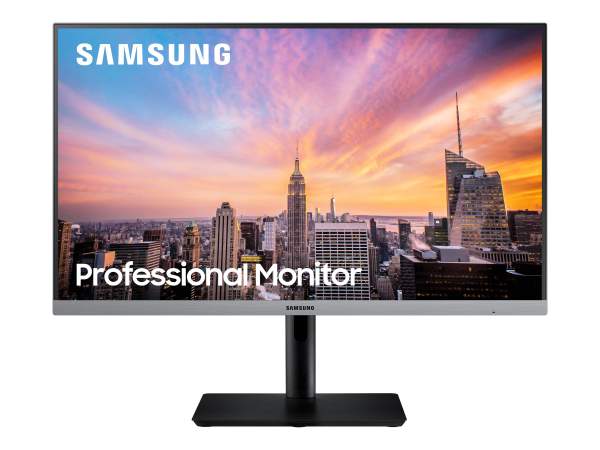 Samsung - LS24R650FDUXEN - SR650 Series - LED monitor - 24" (23.8" viewable) - 1920 x 1080 Full HD (1080p) @ 75 Hz - IPS - 250 cd/m² - 1000:1 - 5 ms - HDMI - VGA - DisplayPort - dark grey/blue