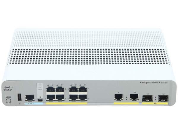 Cisco - WS-C3560CX-8TC-S - Catalyst WS-C3560CX-8TC-S - Gestito - L3 - Gigabit Ethernet (10/100/1000) - Full duplex - Montaggio rack