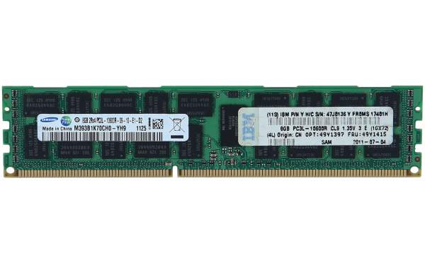 Lenovo - 47J0136 - 8GB 1X8GB PC3L-10600 DDR3 LP RDIMM