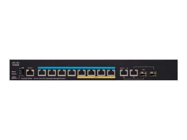 Cisco - SG350X-8PMD-K9-EU - Cisco Small Business SG350X-8PMD - Switch - verwaltet - 8 x 10/100/1