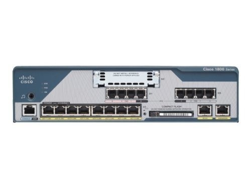 Cisco - C1861E-SRST-F/K9 - 1861E - WAN Ethernet - Fast Ethernet - Blu - Grigio
