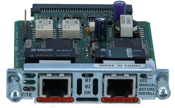 Cisco - VIC-2B-NT/TE - 2-Ports Isdn B/st Voice Interface Card