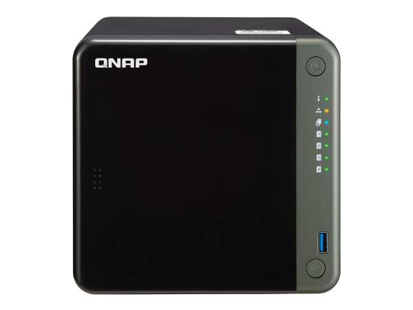 QNAP - TS-453D-4G - NAS server - 4 bays - SATA 6Gb/s - RAID 0 1 5 6 10 - JBOD - RAM 4 GB - 2.5 Gigabit Ethernet - iSCSI support