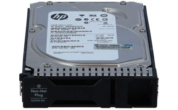 HPE - 658084-001 - 658084-001 HP 500GB 7.2K 6G MDL LFF SATA SC HDD - Festplatte - Serial ATA