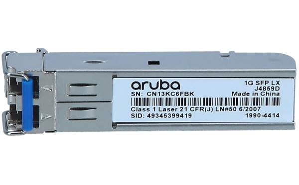 HPE - J4859D - SFP (mini-GBIC) transceiver module - GigE - 1000Base-LX - LC single-mode - up to 10 km - 1310 nm