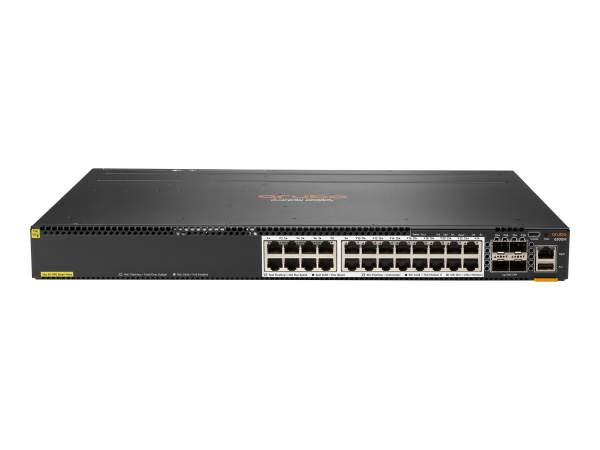 HP - JL660A - Aruba 6300M - Switch - L3 - managed - 24 x 1/2.5/5/10GBase-T + 4 x 1 Gigabit / 10 Gigabit / 25 Gigabit / 50 Gigabit SFP56 (Uplink / Stacking)