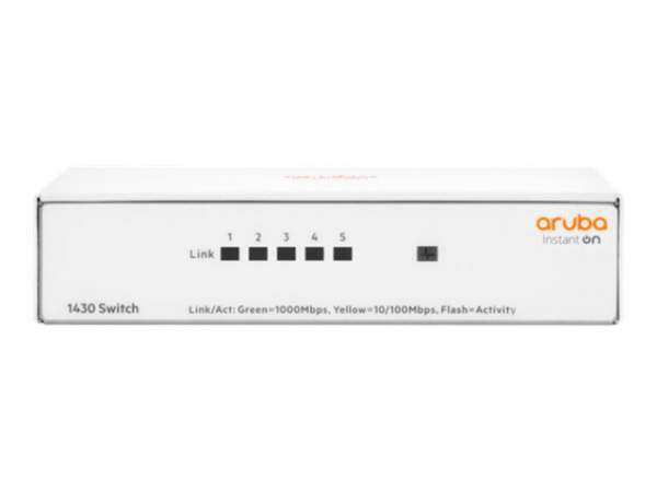 HPE - R8R44A#ABB - Aruba Instant On 1430 5G Switch - Switch - unmanaged - 5 x 10/100/1000 - desktop