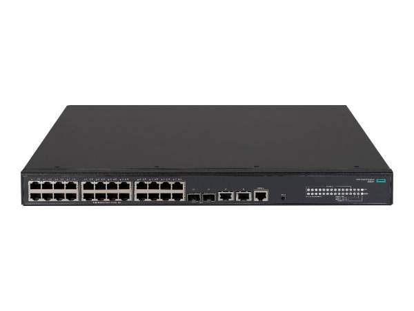 HPE - JL823A#ABB - FlexNetwork 5140 24G PoE+ 2SFP+ 2XGT EI - Switch - L3 - smart - 24 x 10/100/1000 (PoE+) + 2 x 1 Gigabit / 10 Gigabit SFP+ + 2 x 10 Gigabit Ethernet - rack-mountable - PoE+ (370 W) - BTO