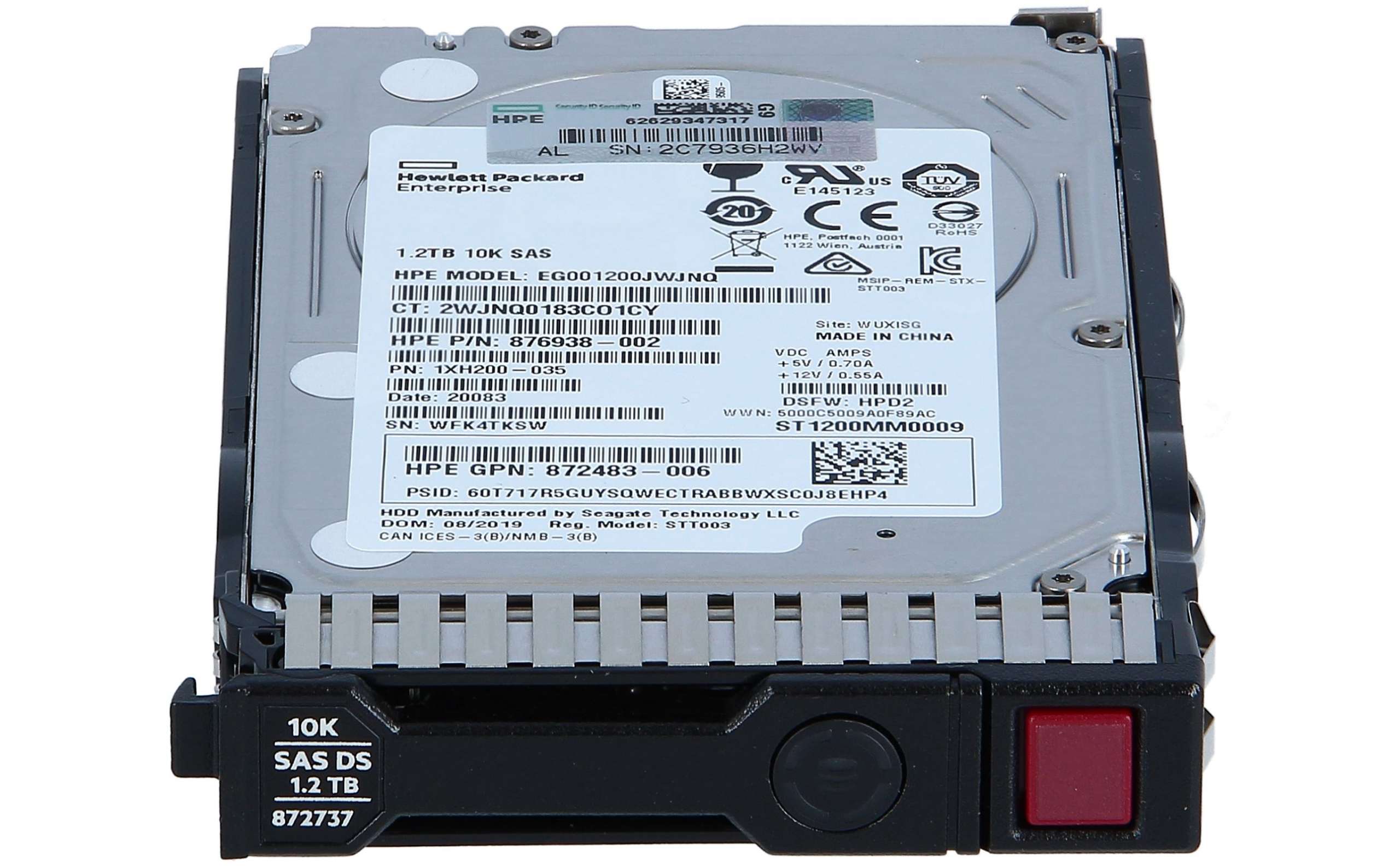 HP - 781518-B21 - HP 1.2TB 12G SAS 10K 2.5in SC ENT HDD new and 