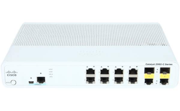 Cisco - WS-C2960C-8TC-L - Catalyst 2960C Switch 8 FE, 2 x Dual Uplink, Lan Base