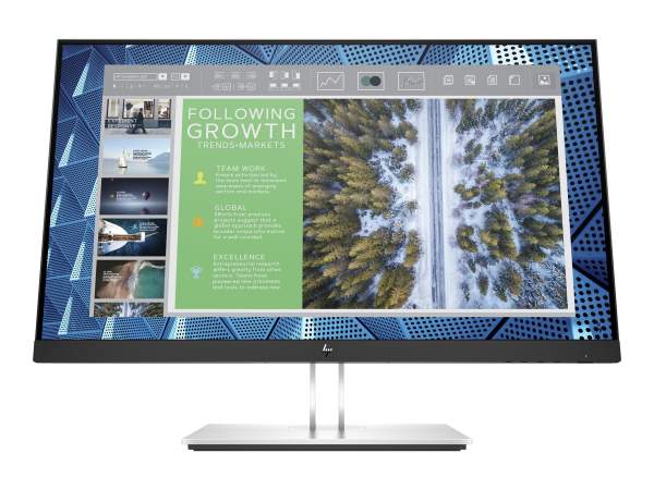 HP - 9VG12AA#ABB - E24q G4 - E-Series - LED monitor - 24" (23.8" viewable) 2560 x 1440 QHD 60 Hz - IPS - HDMI - VGA - DisplayPort - black