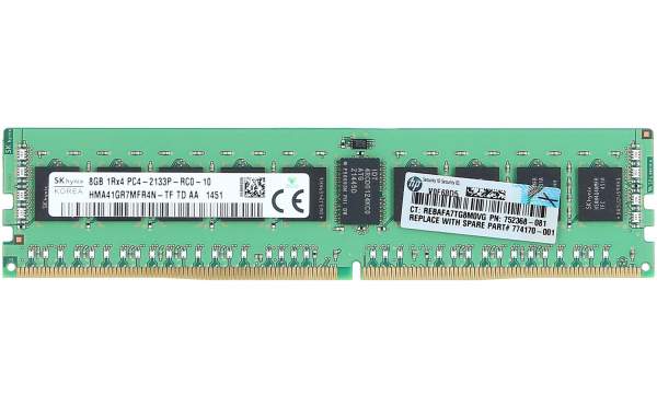 HPE - 726718-B21 - 726718-B21 - 8 GB - 1 x 8 GB - DDR4 - 2133 MHz - 240-pin DIMM