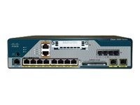 Cisco - C1861-UC-2BRI-K9 - 1861, 8-user CME,CUE,Ph. Lic,4FXS,2BRI,8xPOE,HWIC slot