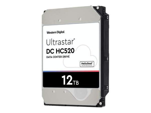 WD - 0F30141 - Ultrastar DC HC520 HUH721212ALN600 - Hard drive - 12 TB - internal - 3.5" - SATA 6Gb/s - 7200 rpm - buffer: 256 MB