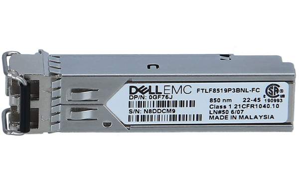 Dell - 407-BBOR - SFP (mini-GBIC) transceiver module - GigE - 1000Base-SX - up to 550 m - 850 nm
