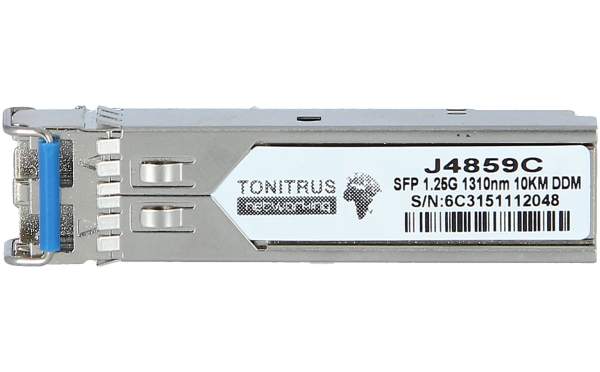 Tonitrus - J4859C-C - SFP (mini-GBIC) transceiver module - GigE - 1000Base-LX - LC single-mode - up to 10 km - 1310nm - HPE compatible