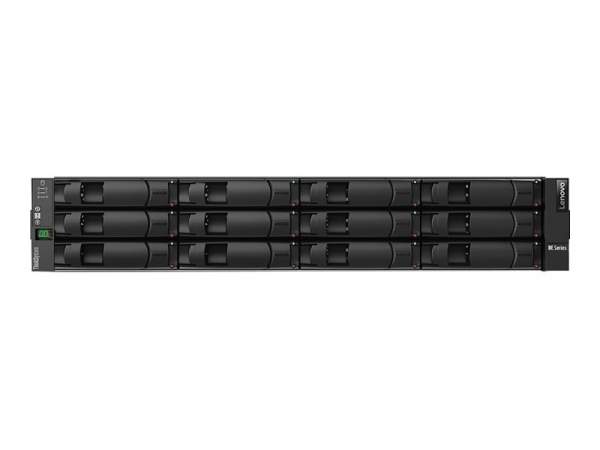 Lenovo - 7Y74A002WW - Hard drive array - 12 bays (SAS-3) - iSCSI (10 GbE) - iSCSI (25 GbE) (external) - rack-mountable - 2U