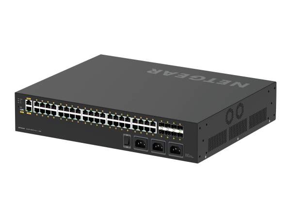 Netgear - GSM4248UX-100EUS - AV Line M4250-40G8XF-PoE++ - Switch - L3 - managed - 40 x 10/100/1000 (PoE++) - + 8 x 1 Gigabit / 10 Gigabit SFP+