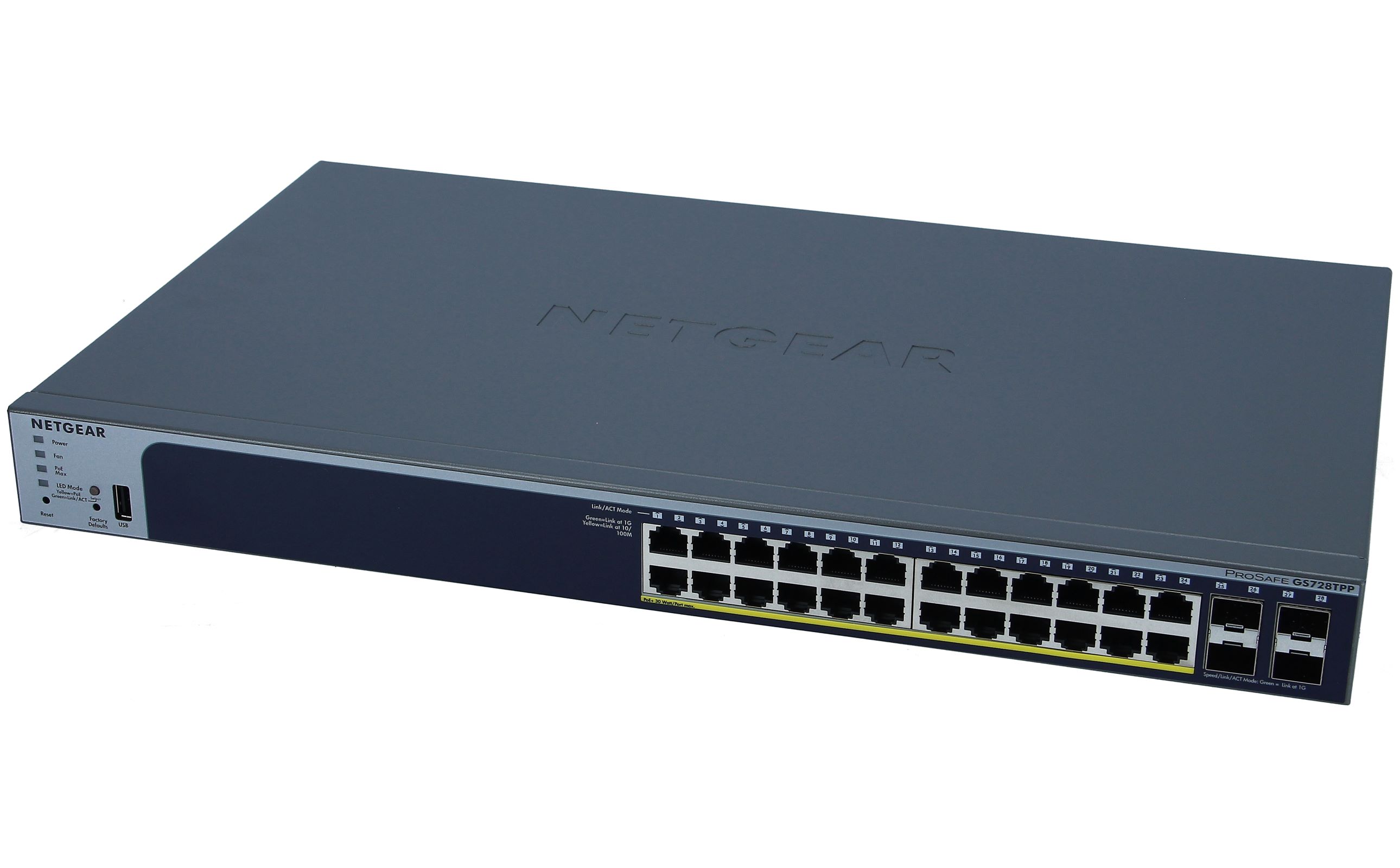Netgear GS728TP 24-Port Gigabit PoE Smart Managed Switch (GS728TP-200EUS)