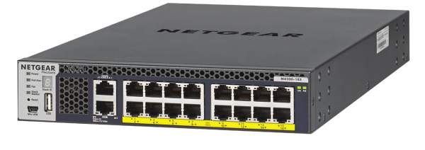 Netgear - XSM4316PB-100NES - M4300-16X - Gestito - L3 - 10G Ethernet (100/1000/10000) - Supporto Power over Ethernet (PoE) - Montaggio rack - 1U