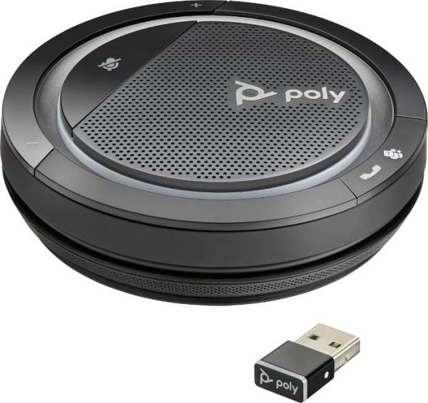 Poly - 215439-01 - Calisto 5300 - Microsoft - speakerphone hands-free Bluetooth - wireless - USB-C - Certified for Microsoft Teams