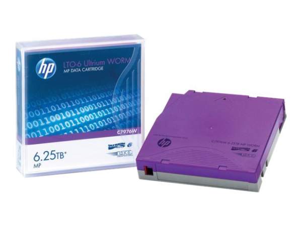 HP - C7976W - HP LTO-6 Ultrium MP WORM Data Tape