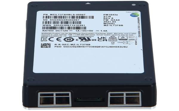 Samsung - MZILT3T8HBLS-00007 - PM1643a MZILT3T8HBLS - Solid-State-Disk - 3.84 TB - intern - 2.5" (6.4 cm)