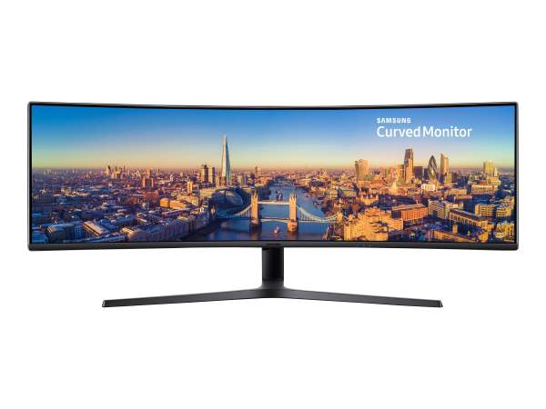 Samsung - LC49J890DKRXEN - C49J890DKR - LED monitor - curved - 49" (48.9" viewable) - 3840 x 1080 144 Hz - VA - HDMI - DisplayPort - 2xUSB-C - speakers
