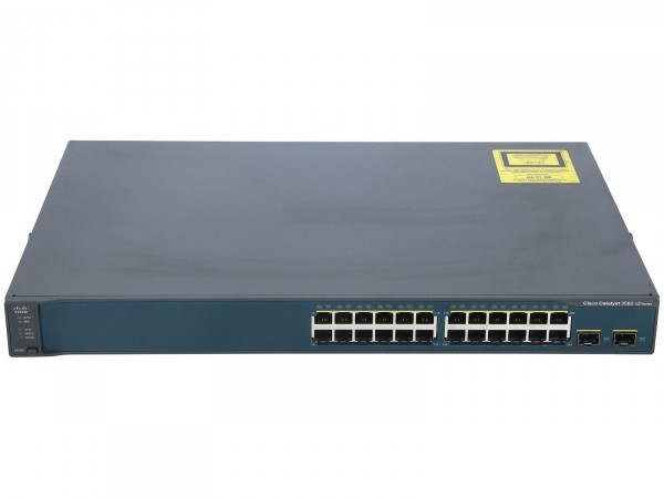 Cisco - WS-C3560V2-24TS-SD - Catalyst 3560V2 24 10/100 + 2 SFP + IPB Image + DC Power