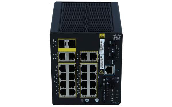Cisco - IE-3100-18T2C-E - Catalyst IE3100 Rugged Series - Network Essentials - switch - Managed - 18 x 10/100/1000 + 2 x combo Gigabit - DIN rail mountable