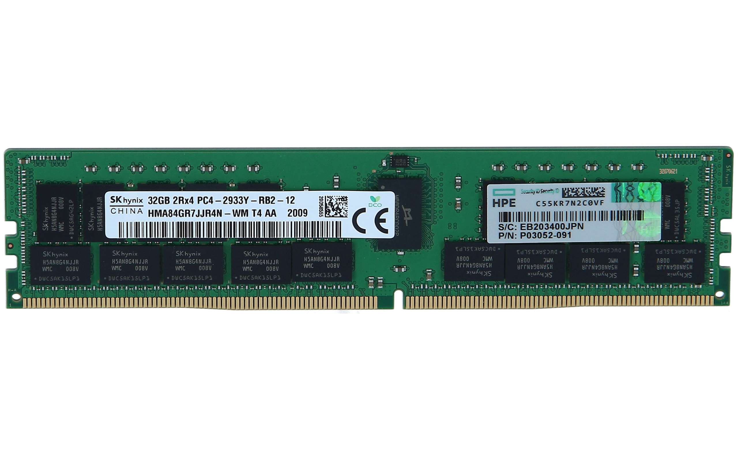 Dual Rank X4 DDR4-2133 Registered DIMM PARTS-QUICK Brand 32GB Memory for HP ProLiant DL160 Gen9 G9 