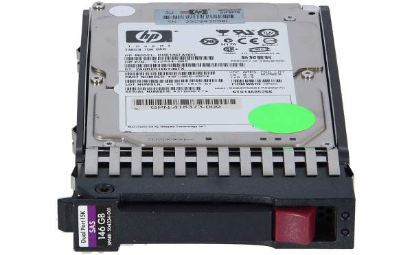 HPE - 504062-B21 - 146GB - 3G - SAS - 15K rpm - SFF 2.5-inch - 2.5" - 146 GB - 15000 Giri/min