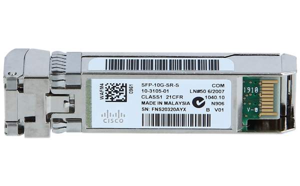 Cisco - SFP-10G-SR-X= - SFP+ transceiver module - 10 GigE - 10GBase-SR - LC/PC multi-mode - bis zu 4