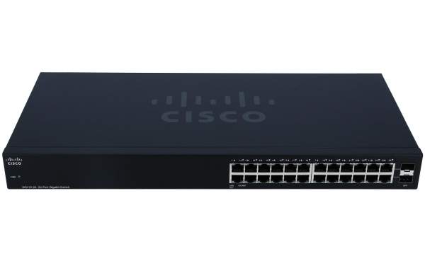 Cisco - SG110-24-EU - SG110-24 ungemanaged L2 Gigabit Ethernet (10/100/1000) Schwarz