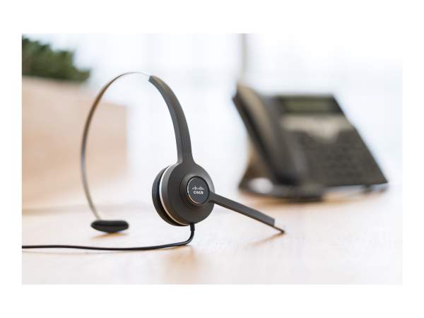 Cisco - CP-HS-W-531-USBA= - Cisco 531 Wired Single - Headset - On-Ear - kabelgebunden - für Cisc