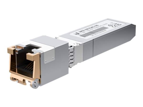 UbiQuiti - UACC-CM-RJ45-10G - SFP+ transceiver module - 10 GigE - over copper - 1000Base-T - 10GBase-T - RJ-45 - up to 100 m