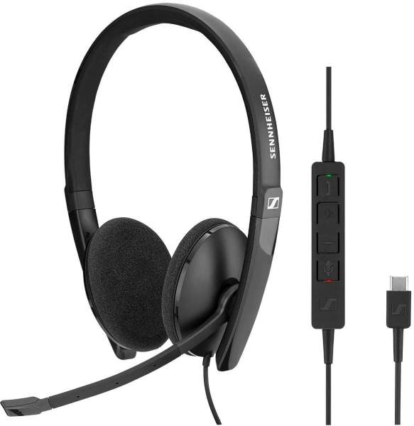 EPOS - 1000905 - ADAPT 160T USB-C II - headset - on-ear - wired - USB-C - black - Certified for Microsoft Teams - Optimised for UC