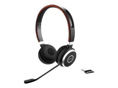 Jabra - 6599-823-309 - Evolve 65 MS stereo - Headset - on-ear - Bluetooth - wireless - NFC - USB - Certified for Skype for Business