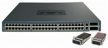 Cisco - WS-C4948-10GE - Catalyst 4948 10 Gigabit Ethernet Switch - Interruttore - 1 Gbps - 1000-port 1 he - Modulo rack