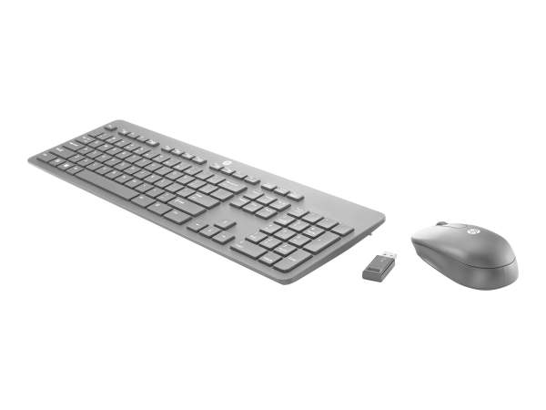 HP - T6L04AA#ABD - Slim - Tastatur-und-Maus-Set - drahtlos