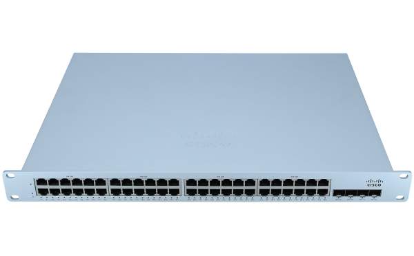 Cisco - MS210-48LP-HW - Meraki Cloud Managed MS210-48LP - Switch - 48 x 1000Base-T + 4 x Gigabit SFP (uplink) - PoE+ (370 W)