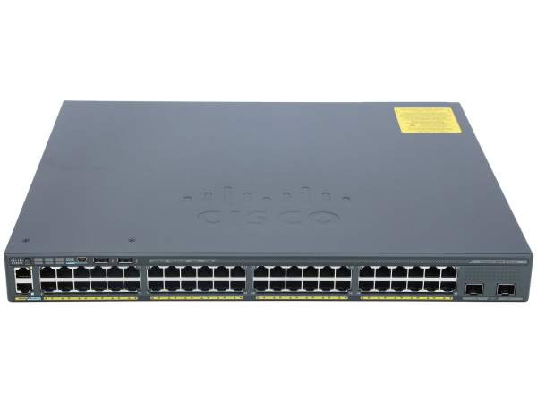 Cisco - WS-C2960X-48FPS-L - Catalyst 2960-X 48 GigE PoE 740W, 4 x 1G SFP, LAN Base