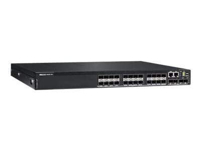Dell - 210-ASQH - PowerSwitch N3224F-ON - Switch - L3 - Managed - 24 x Gigabit SFP + 4 x 10 Gigabit SFP+ + 2 x 100 Gigabit QSFP28 - front to back airflow - rack-mountable