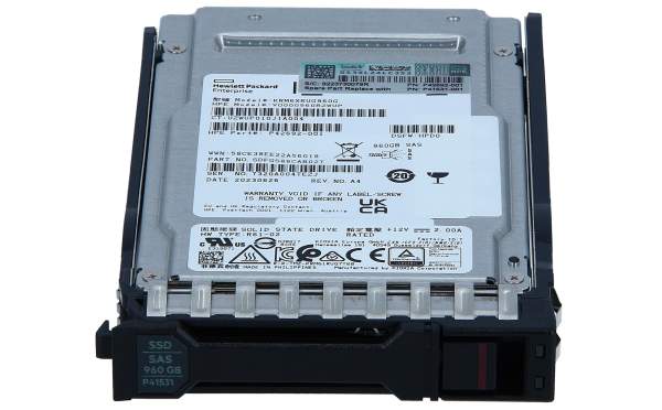 HPE - P40506-B21 - Read Intensive - SSD - 960 GB - Hot-Swap - 2.5" SFF (6.4 cm SFF)