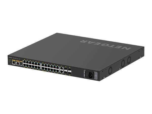 Netgear - GSM4230PX-100EUS - M4250-26G4XF-PoE+ - Gestito - L2/L3 - Gigabit Ethernet (10/100/1000) - Supporto Power over Ethernet (PoE) - Montaggio rack - 1U
