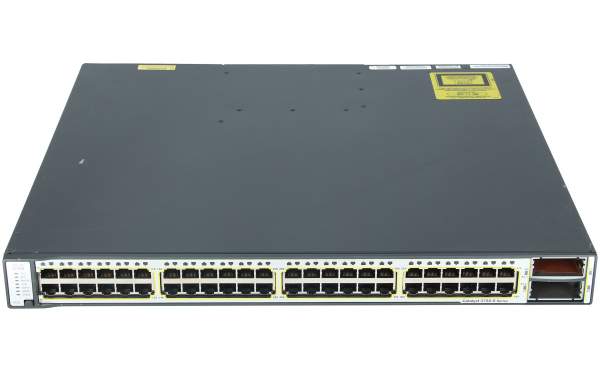 Cisco - WS-C3750E-48TD-S - Catalyst 3750E 48 10/100/1000+2*10GE(X2),265W,IPB s/w