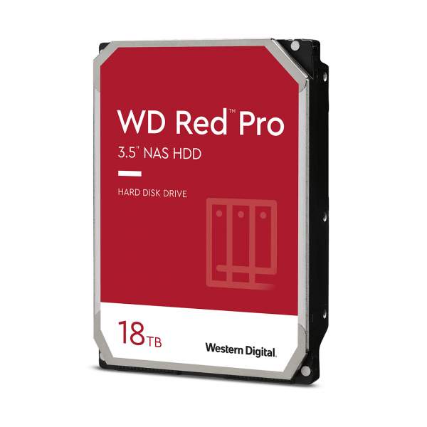 WD - WD181KFGX - 18TB WD RED 3.5” SATA 6G 7.2k HDD