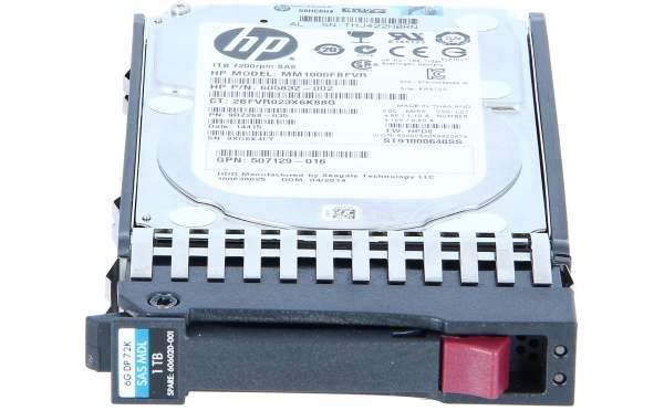 HPE - 606020-001 - 1TB hot-plug dual-port SAS HDD - 2.5" - 1000 GB - 7200 Giri/min